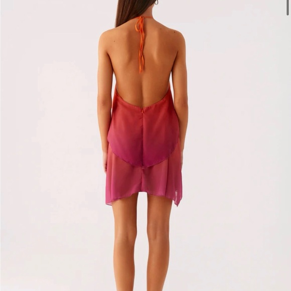 Peppermayo Twin Flame Mini Dress - Gradient Orange - Picture 4 of 6